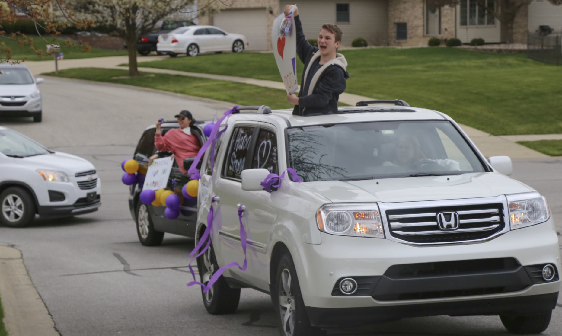 Friends and family welcome St. John teenager diagnosed with brain tumor